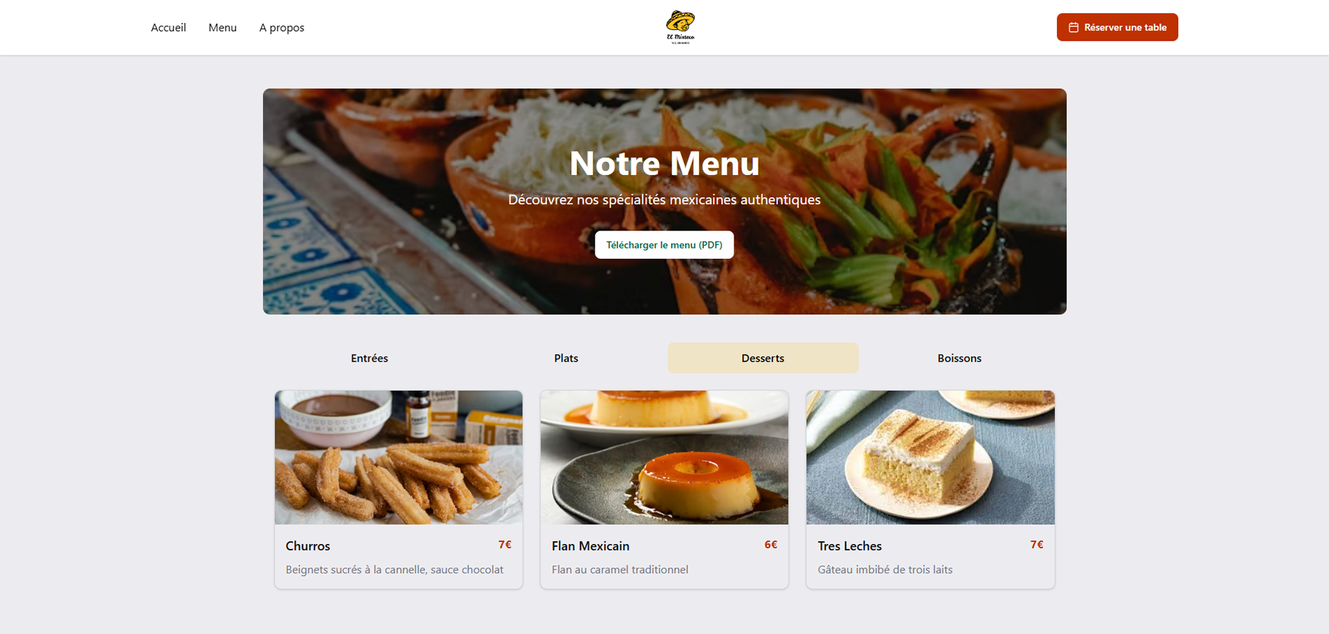 PAge Menu El Mixteco PAge Menu El Mixteco
