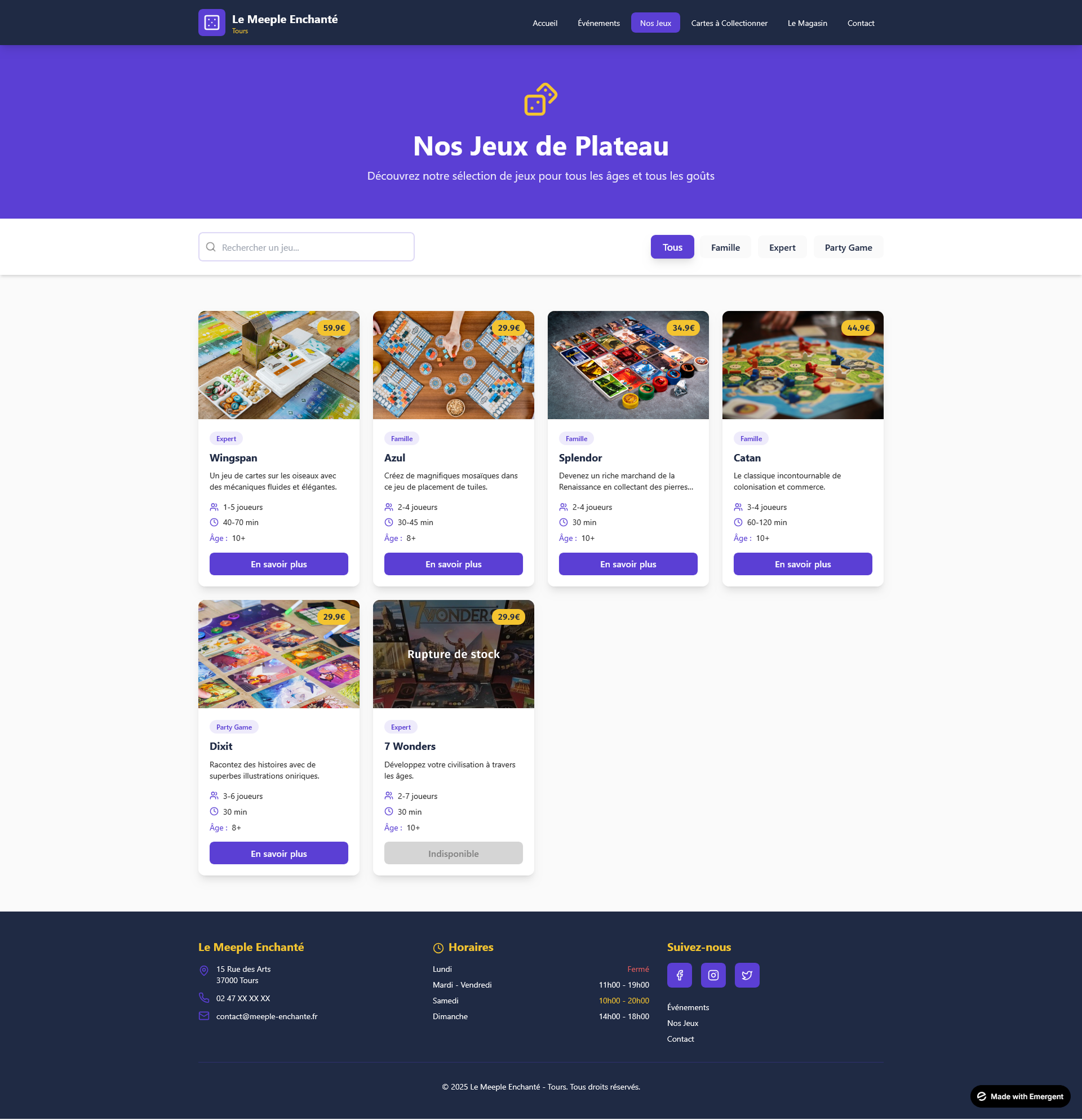 Page Nos Jeux de societe Page Nos Jeux de societe